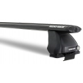 Rhino Rack JA1830 Vortex 2500 Black 2 Bar Roof Rack for Audi A4/S4/RS4 4dr Sedan with Bare Roof (2006 to 2008) - Clamp Mount