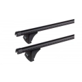 Prorack HD Through Bar Black 2 Bar Roof Rack for Volkswagen Amarok Double Cab 4dr Ute with Bare Roof (2011 to 2023) - Factory Point Mount