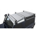 Rhino Rack JA2854 Vortex RL210 Silver 3 Bar Roof Rack for Land Rover Defender 90 3dr SUV with Rain Gutter (1990 to 2020) - Gutter Mount