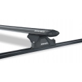 Rhino Rack JA2549 Vortex RLTP Trackmount Black 2 Bar Roof Rack for Land Rover Discovery Series 3 & 4 5dr SUV with Rain Gutter (2005 to 2017) - Factory Point Mount