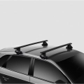 Thule WingBar III/199 Black 2 Bar Roof Rack for Fiat Punto Evo III/199 5dr Hatch with Bare Roof (2009 to 2012) - Clamp Mount