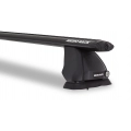 Rhino Rack JA1914 Vortex 2500 Black 2 Bar FMP Roof Rack for Mazda Mazda 6 GH 5dr Hatch with Bare Roof (2008 to 2012) - Factory Point Mount