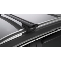 Rhino Rack JA2270 Vortex SX Black 2 Bar Roof Rack for Volkswagen Tiguan MK II 5dr SUV with Raised Roof Rail (2016 onwards) - Raised Rail Mount