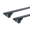 CRUZ S-FIX Black 2 Bar Roof Rack for Vauxhall Meriva B MPV 5dr Wagon with Bare Roof (2010 to 2014) - Factory Point Mount