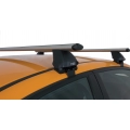 Rhino Rack JA2645 Vortex 2500 Silver 2 Bar Roof Rack for Ford Falcon FG-FGX 4dr Sedan with Bare Roof (2008 to 2016) - Clamp Mount