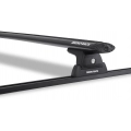Rhino Rack JA8719 Vortex RLT600 Trackmount Black 1 Bar Roof Rack for Ford F350 Crew Cab 4dr Ute with Bare Roof (2008 to 2016) - Track Mount