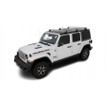 Rhino Rack JB0104 Heavy Duty RL110 Silver 3 Bar Roof Rack for Jeep Wrangler JL 4dr SUV with Rain Gutter (2019 onwards) - Gutter Mount
