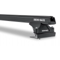 Rhino Rack JA6343 Heavy Duty RLTP Black 4 Bar Roof Rack for Ford Transit Connect 4dr Connect High Roof with Bare Roof (2013 onwards) - Factory Point Mount