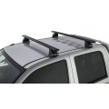 Rhino Rack JA2184 Vortex 2500 Black 2 Bar Roof Rack for Great Wall V200 4dr Ute with Bare Roof (2011 to 2016) - Clamp Mount