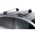 Prorack Standard Through Bar Silver 2 Bar Roof Rack for Mercedes Benz E Class C207 2dr Coupe with Bare Roof (2009 to 2017) - Factory Point Mount