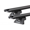 Yakima LockNLoad TrimHD Black 2 Bar Roof Rack for Ford Ranger PX-PX2-PX3 4dr Ute with Bare Roof (2011 to 2022) - Track Mount