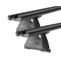 Yakima TrimHD BaseLine Black 2 Bar Roof Rack for Mercedes Benz C Class W203 4dr Sedan with Bare Roof (2000 to 2007) - Clamp Mount