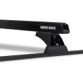 Rhino Rack JB0832 Heavy Duty RCH Trackmount Black 2 Bar Roof Rack for Nissan Navara D22 4dr Ute D22 with Bare Roof (1997 to 2015) - Track Mount