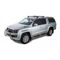 Rhino Rack JA9478 Heavy Duty RCH Black 2 Bar Roof Rack for Volkswagen Amarok 2H 4dr Ute with Bare Roof (2011 to 2023) - Factory Point Mount