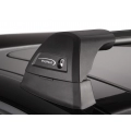 Yakima Aero FlushBar Black 2 Bar Roof Rack for Mercedes Benz E Class W212 4dr Sedan with Bare Roof (2009 to 2016) - Factory Point Mount