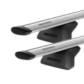 Yakima JetStream Silver 2 Bar Roof Rack for Mini Hardtop 2dr 3dr Hatch with Flush Roof Rail (2014 onwards) - Flush Rail Mount