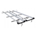 Rhino Rack JC-01118 CSL Double 3.0m Ladder Rack System for Ford Transit Custom 4dr Custom SWB Low Roof with Bare Roof (2013 onwards) - Factory Point Mount