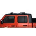 Rhino Rack JB0098 Vortex RL110 Silver 2 Bar Roof Rack for Jeep Wrangler JL 4dr SUV with Rain Gutter (2019 onwards) - Gutter Mount