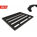 Rola Titan Tray MKIII (2000mm x 1440mm) with Legs for Toyota Land Cruiser 5dr 76 Series Wagon with Rain Gutter (2007 onwards) - Gutter Mount