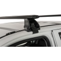 Rhino Rack JA4000 Vortex 2500 Black 2 Bar Roof Rack for Foton Tunland 4dr Ute with Bare Roof (2012 onwards) - Clamp Mount
