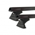 Rhino Rack JA9432 Heavy Duty RCH Black 2 Bar Roof Rack for Nissan X-Trail T31 5dr SUV with Flush Roof Rail (2007 to 2014) - Factory Point Mount