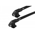 Thule 7205 WingBar Edge Black 2 Bar Roof Rack for Volkswagen Golf MK VI 5dr Hatch with Bare Roof (2008 to 2012) - Clamp Mount