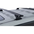 Rhino Rack JA9591 Vortex RCH Black 3 Bar Roof Rack for Toyota Land Cruiser 5dr 200 Series with Bare Roof (2007 to 2022) - Factory Point Mount