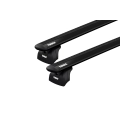 Thule 753 WingBar Evo Black 2 Bar Roof Rack for Renault Kangoo F61 5dr Van with Factory Mounting Point (2010 to 2023) - Factory Point Mount