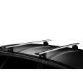 Thule 753 Wingbar Evo Silver 2 Bar Roof Racks For Vauxhall Adam 3dr Hatch Factory Mounting Point 2013 - Onwards for Vauxhall Adam 3dr Hatch with Bare Roof (2013 onwards) - Factory Point Mount