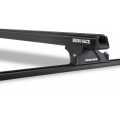 Rhino Rack JA8741 Heavy Duty RLTP Trackmount Black 2 Bar Roof Rack for Holden Rodeo R9 4dr Ute with Bare Roof (1998 to 2003) - Track Mount