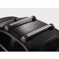 Yakima Aero FlushBar Silver 2 Bar Roof Rack for Suzuki Jimny JB74 3dr SUV with Rain Gutter (2019 onwards) - Gutter Mount