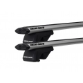 Rhino Rack JA9140 Vortex SX Silver 2 Bar Roof Rack for Mercedes Benz 200-500 W124 5dr Wagon with Raised Roof Rail (1985 to 1995) - Raised Rail Mount
