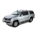 Rhino Rack JA9502 Heavy Duty RCH Silver 2 Bar Roof Rack for Volkswagen Amarok 2H 4dr Ute with Bare Roof (2011 to 2023) - Factory Point Mount