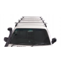 Rhino Rack JA0783 Heavy Duty RL110 Silver 4 Bar Roof Rack for Toyota Land Cruiser 5dr 80 Series with Rain Gutter (1990 to 1998) - Gutter Mount