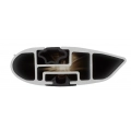 Yakima JetStream Silver 2 Bar Roof Rack for Honda Accord CV 4dr Sedan with Bare Roof (2019 onwards) - Clamp Mount
