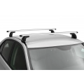 Thule 751 SquareBar Evo Black 2 Bar Roof Rack for Fiat Ducato L1H1 (III) 2dr SWB Low Roof with Factory Mounting Point (2006 to 2014) - Factory Point Mount