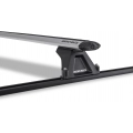 Rhino Rack JA8773 Vortex RLTF Trackmount Silver 3 Bar Roof Rack for Toyota Hiace SBV 2dr Van with Bare Roof (1999 to 2005) - Track Mount