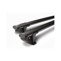 Yakima Aero ThruBar Black 2 Bar Roof Rack for Fiat Ducato L1H1 (III) 5dr SWB Low Roof with Bare Roof (2006 to 2014) - Factory Point Mount