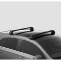 Thule WingBar Edge Black 2 Bar Roof Rack for Mercedes Benz R Class W251 5dr Wagon with Bare Roof (2006 to 2015) - Factory Point Mount