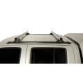 Rhino Rack JA0749 Heavy Duty RLTP Trackmount Silver 2 Bar Roof Rack for Nissan Navara D40 (ST/ST-X) 4dr Ute D40 with Bare Roof (2005 to 2015) - Track Mount