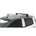 Rhino Rack JA0215 Heavy Duty 2500 Black 1 Bar Roof Rack (Rear) for Holden Colorado RG 4dr Ute with Bare Roof (2012 to 2020) - Clamp Mount