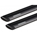 Yakima JetStream SkyLine Black 2 Bar Roof Rack for Volkswagen Caravelle T6 4dr T6 SWB Low Roof with Factory Fitted Track (2015 onwards) - Track Mount