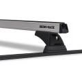 Rhino Rack JB0852 Heavy Duty RCH Trackmount Black 2 Bar Roof Rack for Toyota Land Cruiser 5dr 80 Series with Rain Gutter (1990 to 1998) - Track Mount