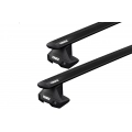 Thule 7105 WingBar Evo Black 2 Bar Roof Rack for Volkswagen Golf MK VI 5dr Hatch with Bare Roof (2008 to 2012) - Clamp Mount