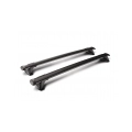 Yakima Aero ThruBar Black 2 Bar Roof Rack for Fiat Ducato L1H1 (III) 5dr SWB Low Roof with Bare Roof (2006 to 2014) - Factory Point Mount