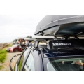 Yakima JetStream Silver 2 Bar Roof Rack for Mercedes Benz GL X164 5dr SUV with Raised Roof Rail (2006 to 2012) - Raised Rail Mount