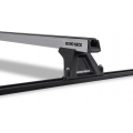 Rhino Rack JA8736 Heavy Duty RLTF Trackmount Silver 2 Bar Roof Rack for Holden Combo SB 2dr Van with Bare Roof (1996 to 2002) - Track Mount