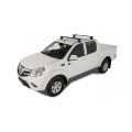 Rhino Rack JA4000 Vortex 2500 Black 2 Bar Roof Rack for Foton Tunland 4dr Ute with Bare Roof (2012 onwards) - Clamp Mount