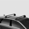 Thule WingBar Edge Black 2 Bar Roof Rack for Citroen C4 Picasso 5dr Wagon with Bare Roof (2013 onwards) - Clamp Mount