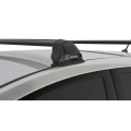 Rhino Rack JA1914 Vortex 2500 Black 2 Bar FMP Roof Rack for Hyundai i30 GD 5dr Hatch with Bare Roof (2012 to 2017) - Factory Point Mount
